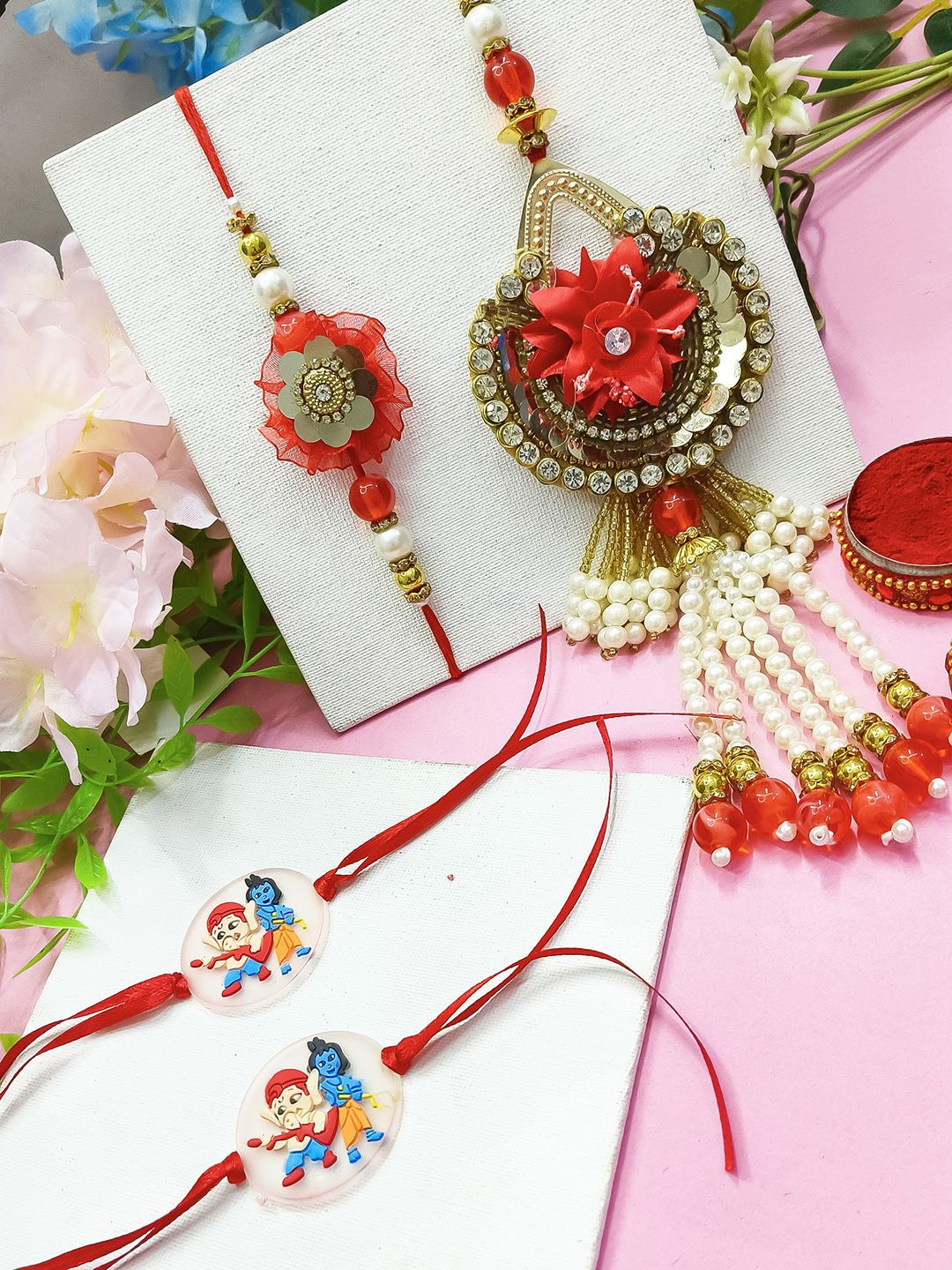 

StileAdda Thread Rakhi, Red