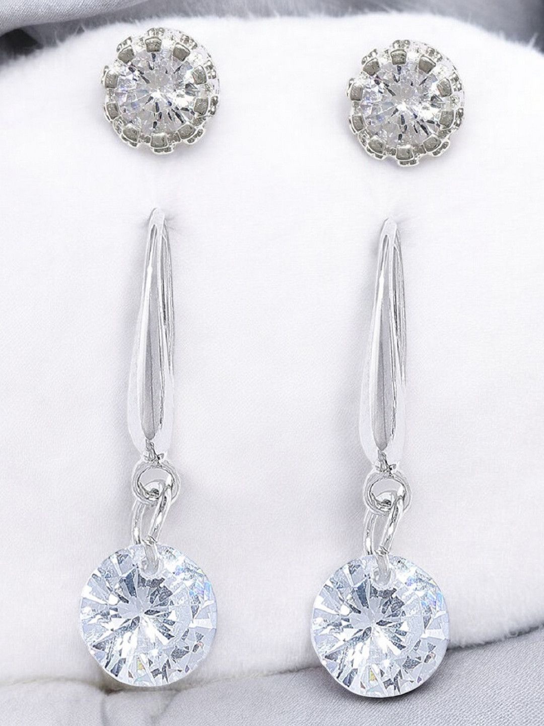 

fabula Contemporary Drop Earrings, Silver