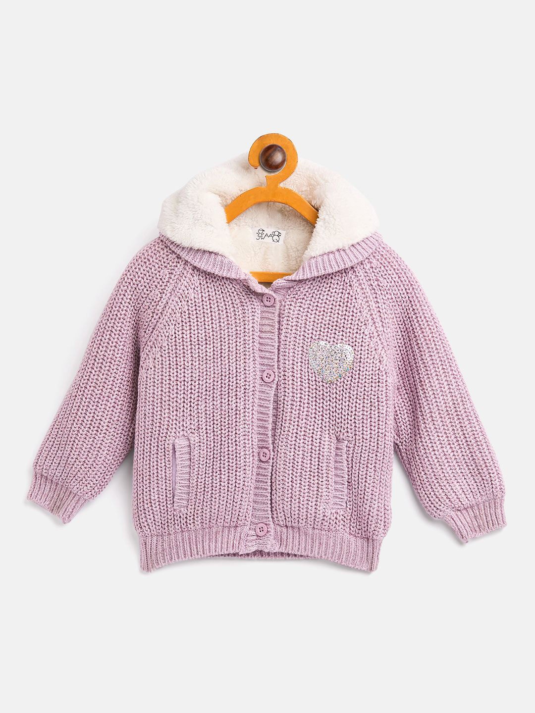 

JWAAQ Unisex Kids Cardigan, Lavender