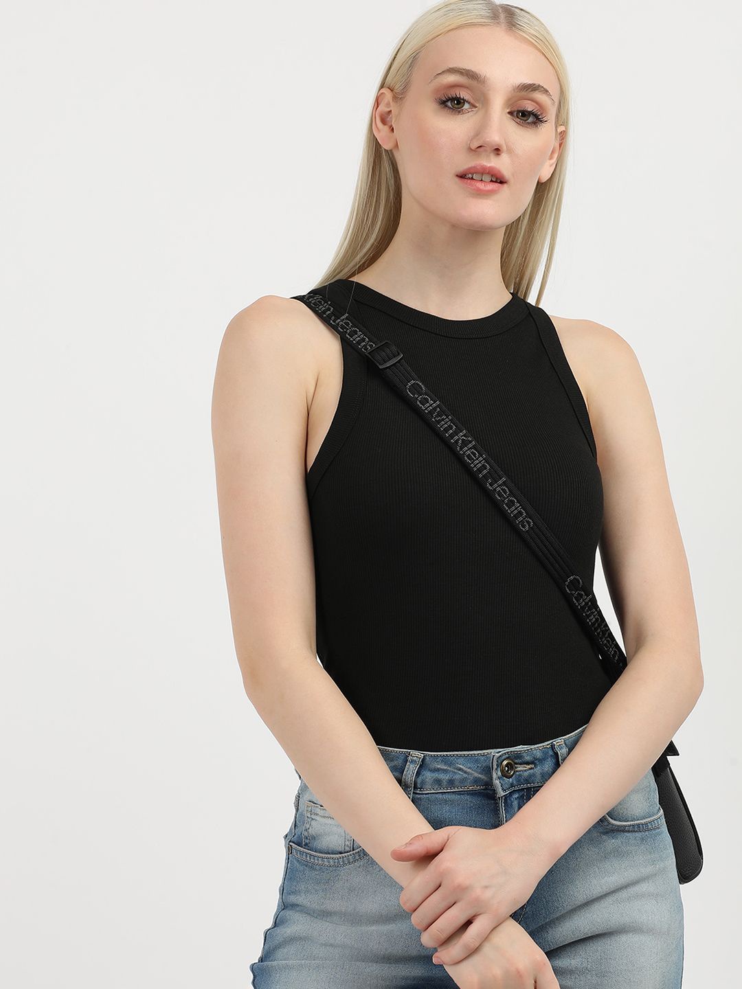 

Calvin Klein Jeans Cotton Top, Black
