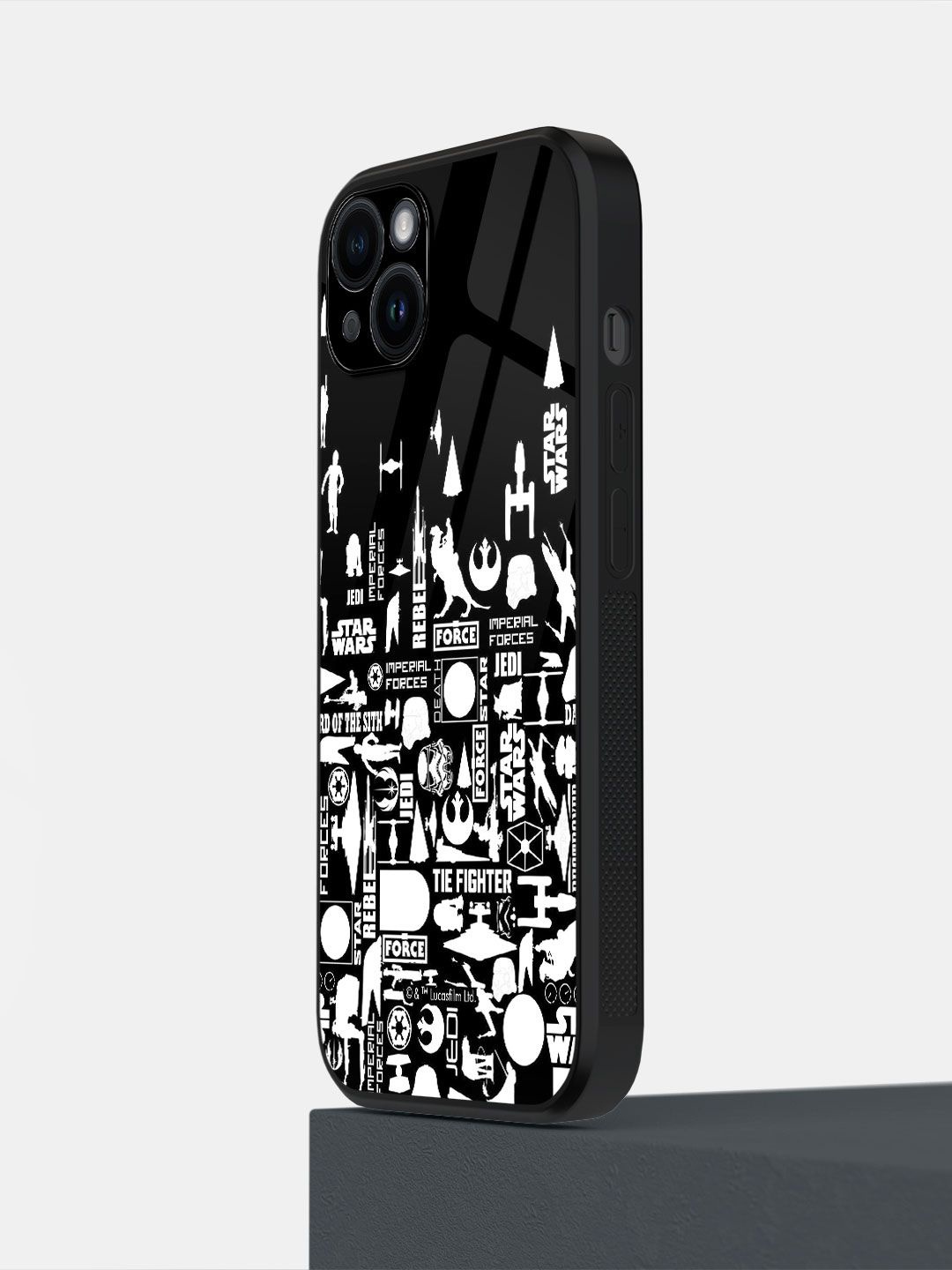 

macmerise Typography Printed iPhone 14 Plus Back Case Mobile Accessories, Black