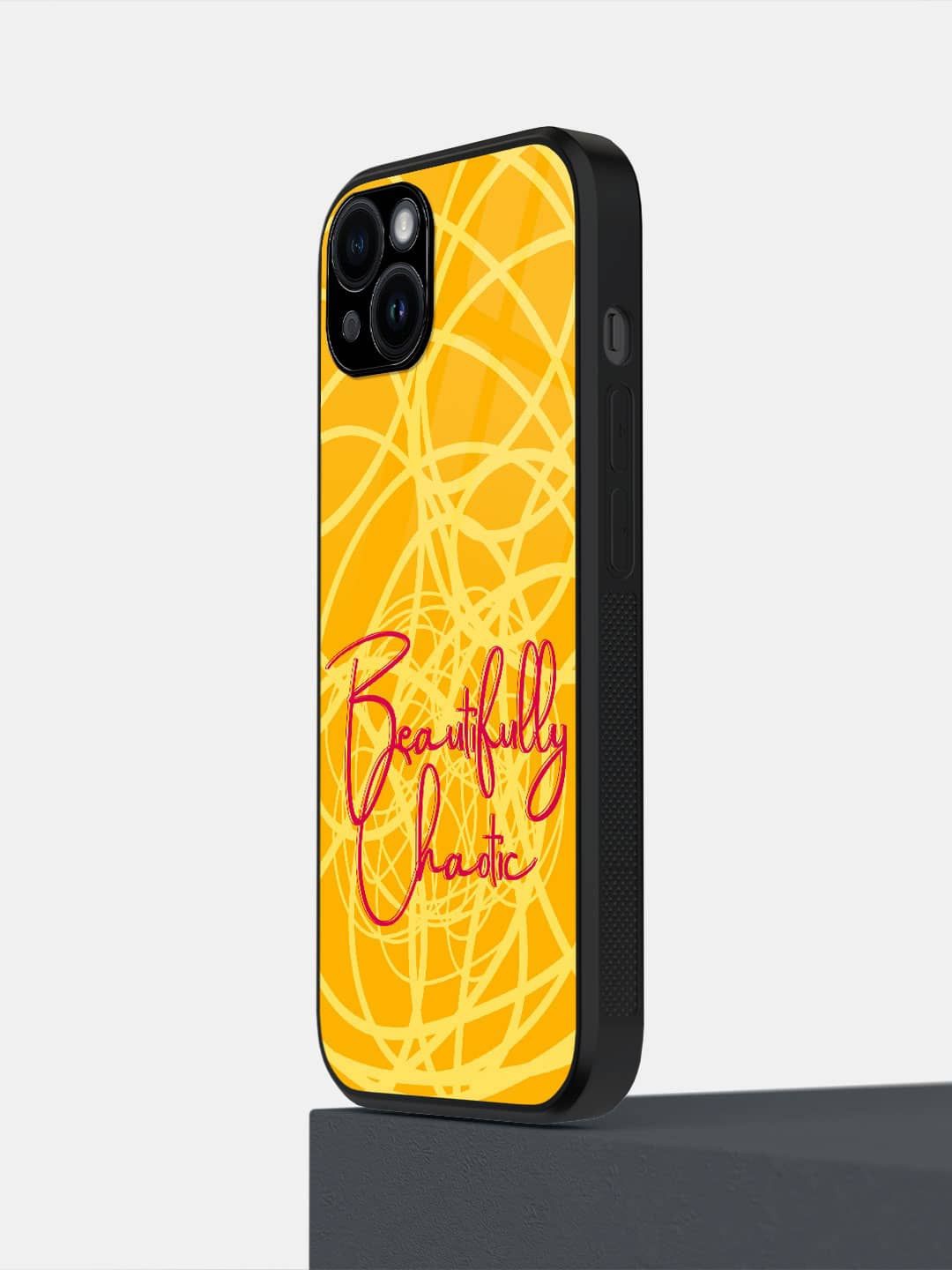 

macmerise Typography Printed iPhone 14 Plus Back Case Mobile Accessories, Yellow