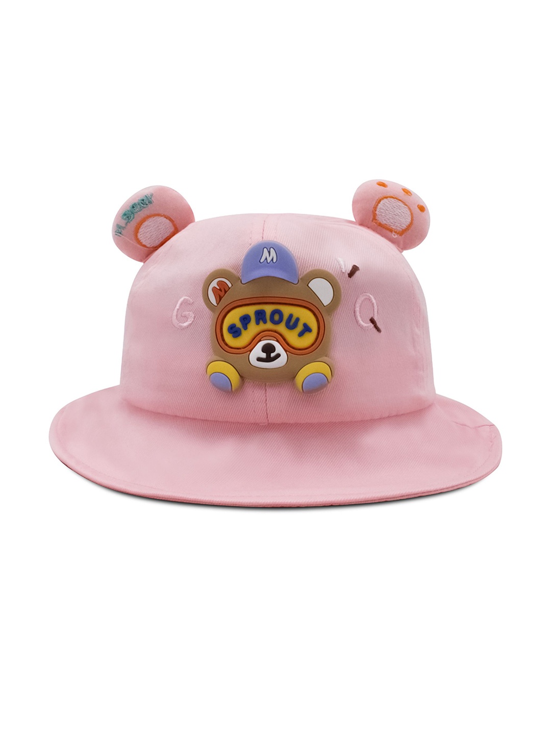 

JENNA Unisex Kids Pink Embroidered Bucket Hat