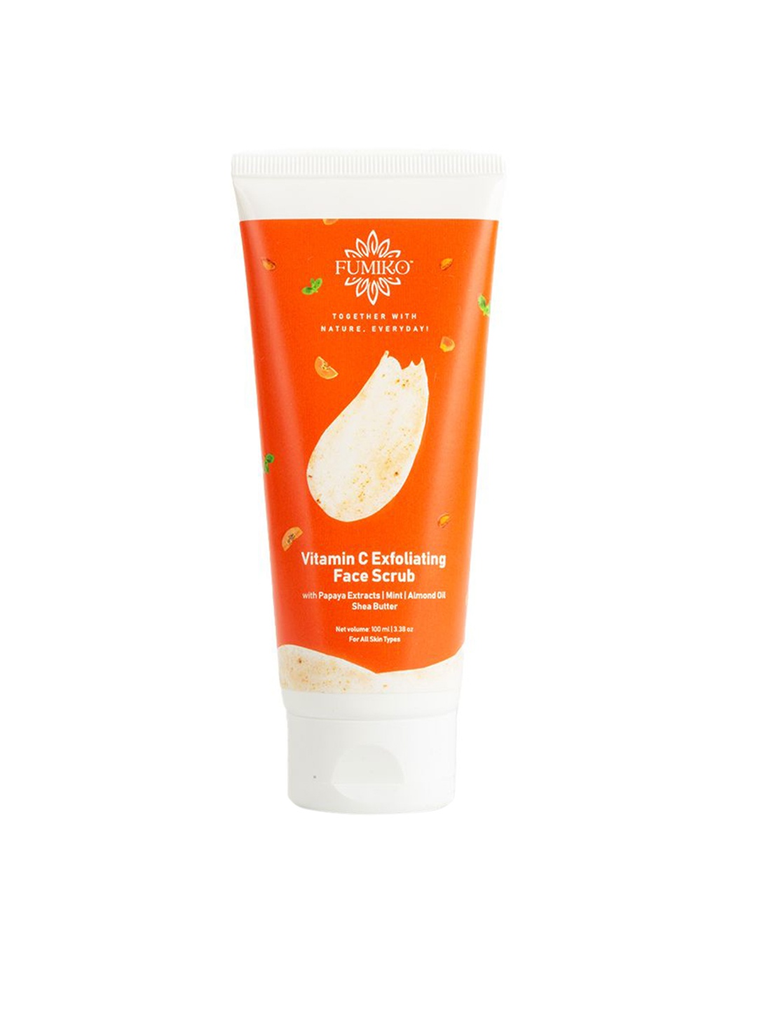 

Fumiko Vitamin C Exfoliating Face Scrub With Papaya Extracts & Shea Butter-100ml, White