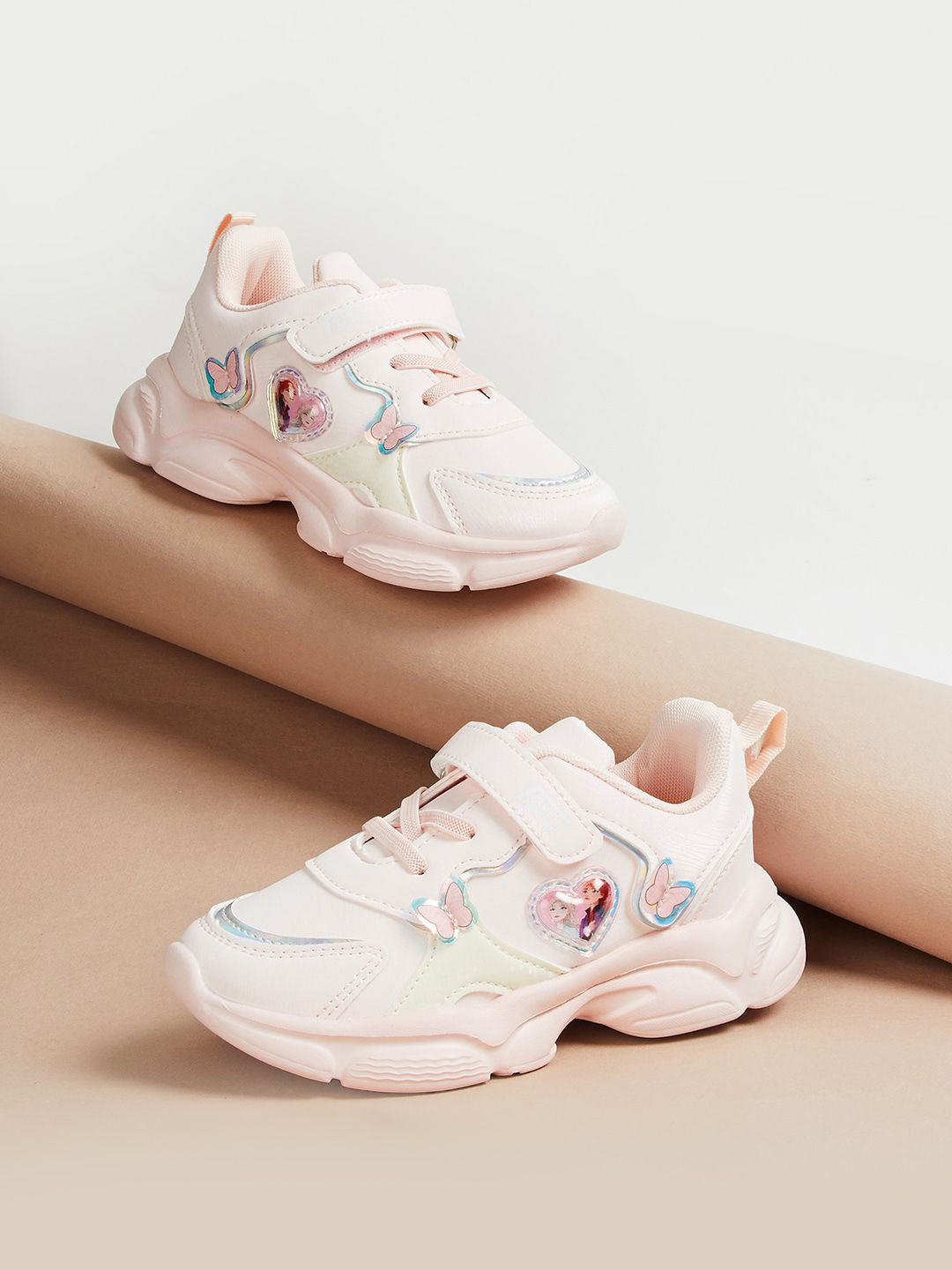 

Fame Forever by Lifestyle Girls Printed Smart Casual Sneakers, Pink