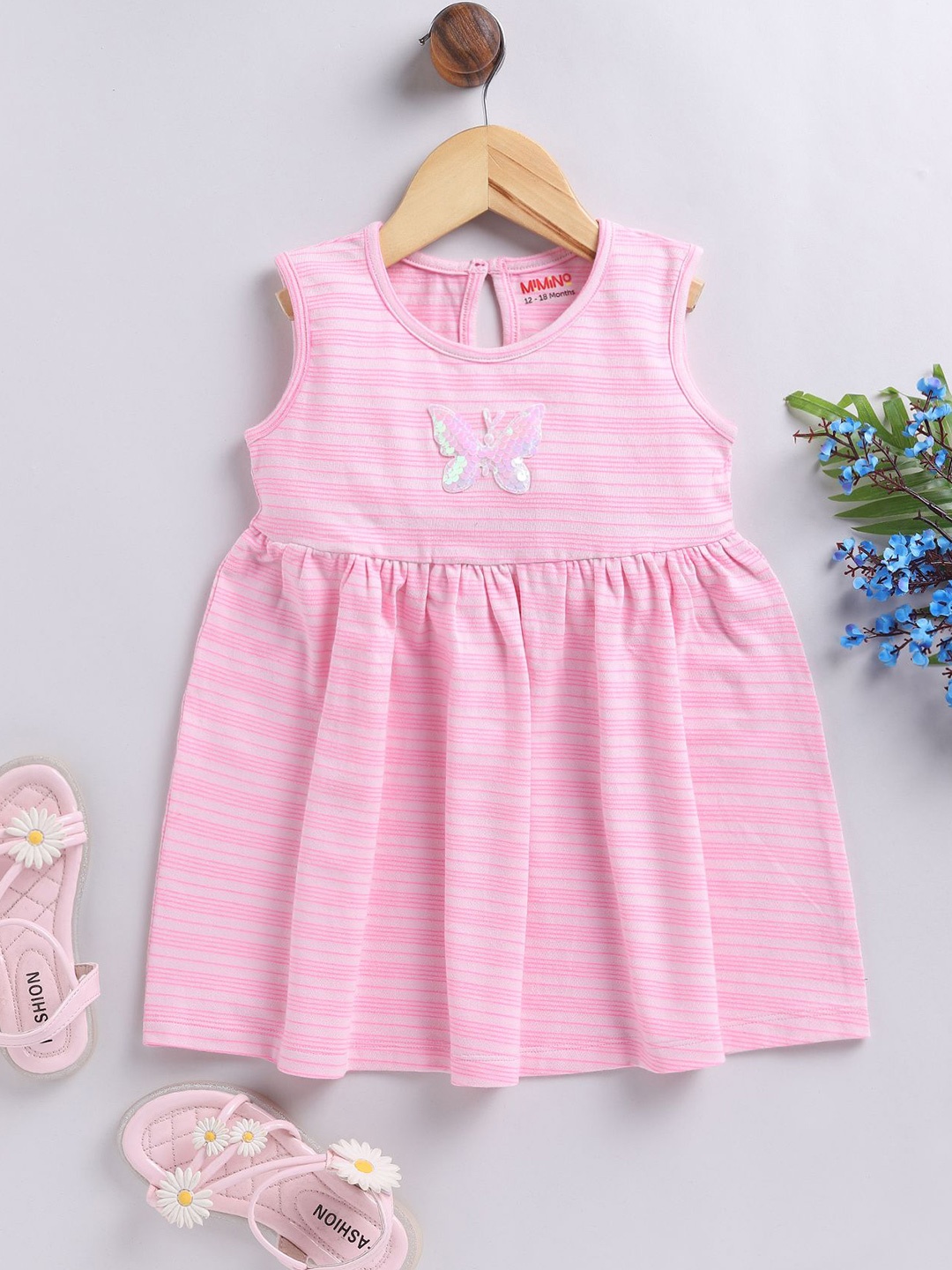 

MIMINO Fit & Flare Dress, Pink