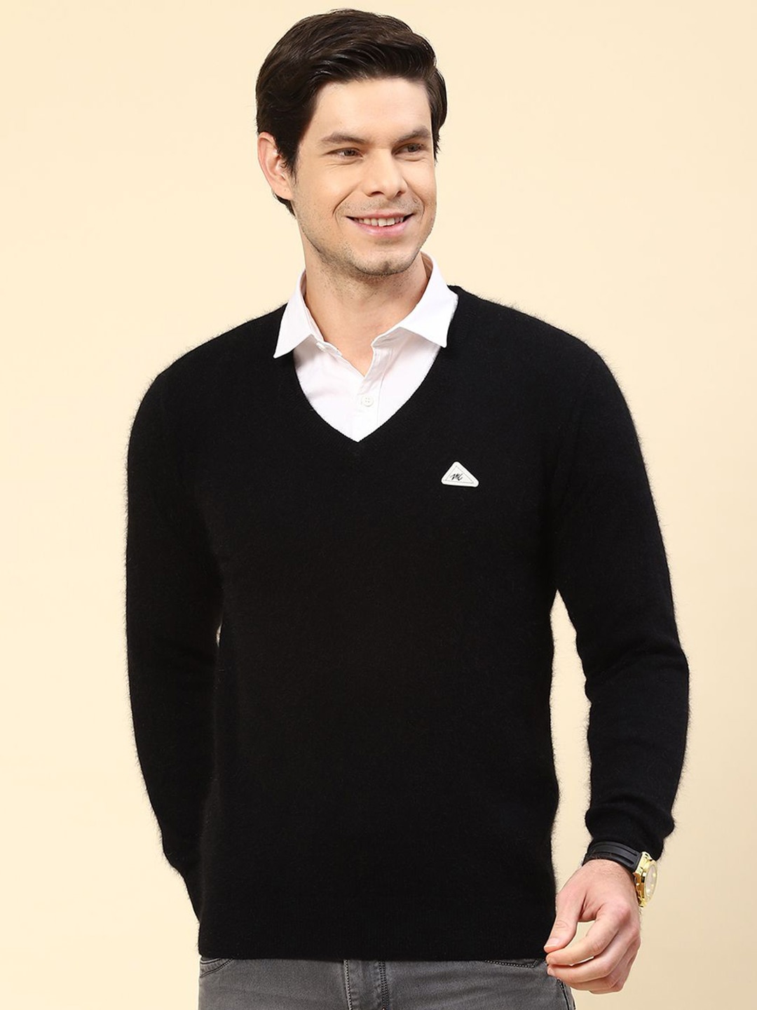 

Monte Carlo Men Woollen Pullover, Black