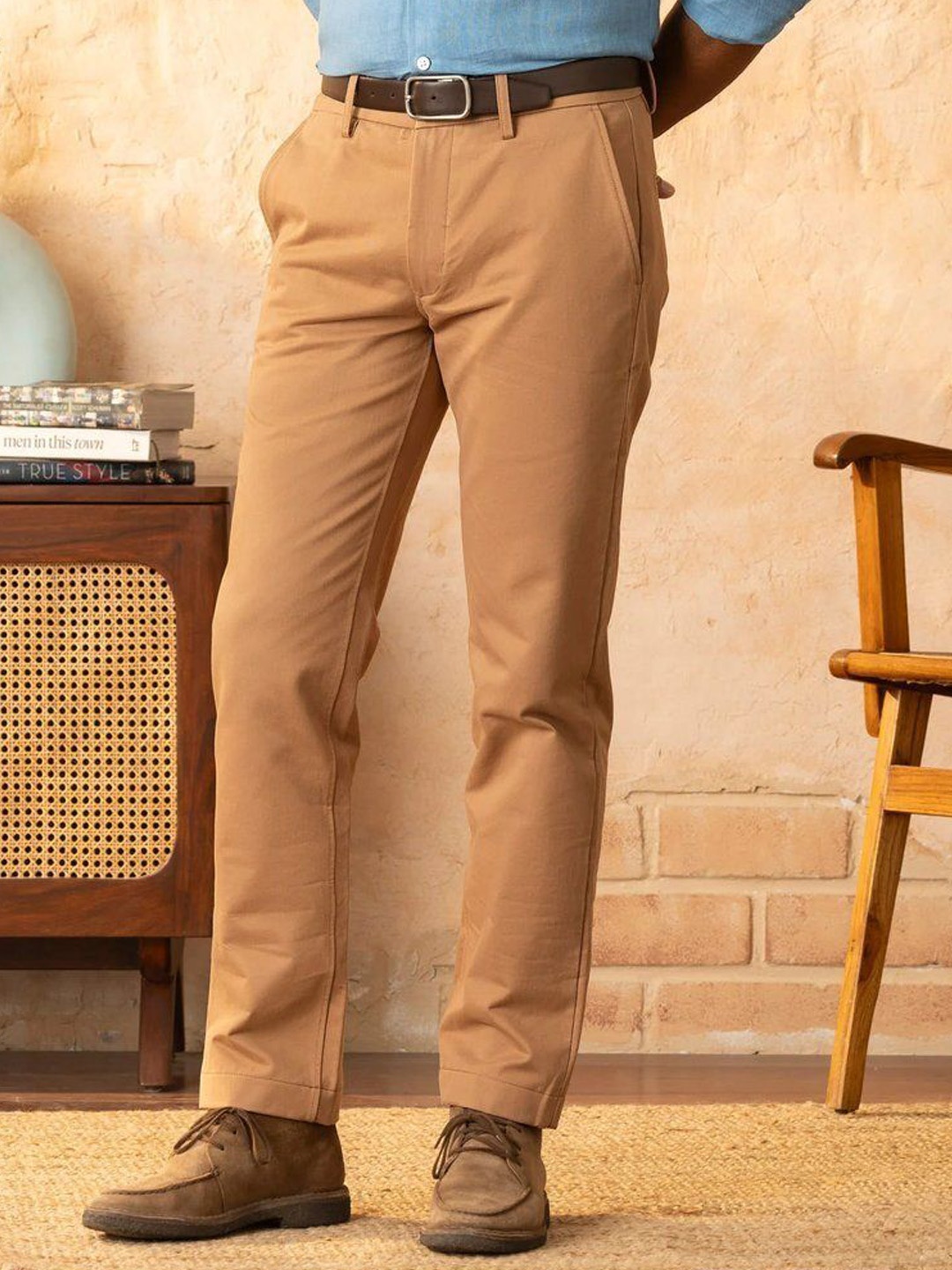 

Monks of Method Men Comfort Trousers, Brown