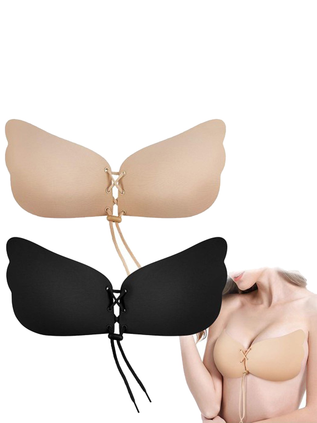 

Softwrap Set of 2 All Day Comfort Stick-On Lingerie accessories, Beige