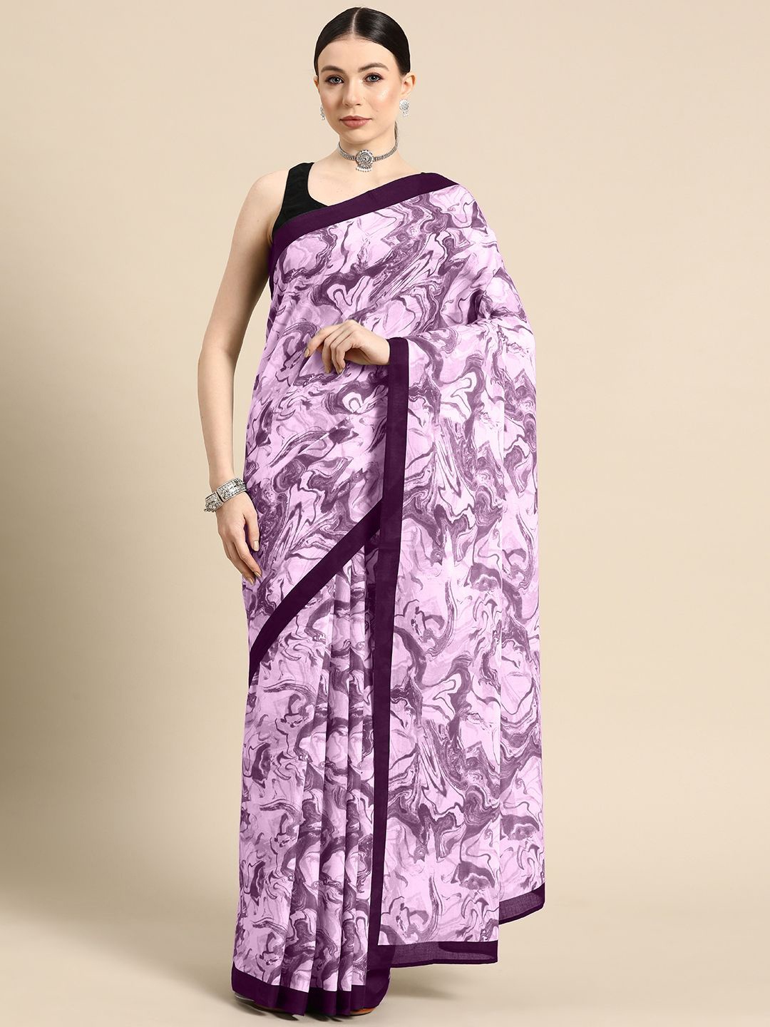 

BUTA BUTI Pure Cotton Saree, Pink