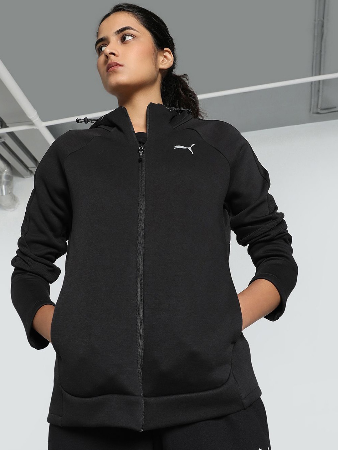 

Puma Evostripe Full-Zip Hoodie, Black