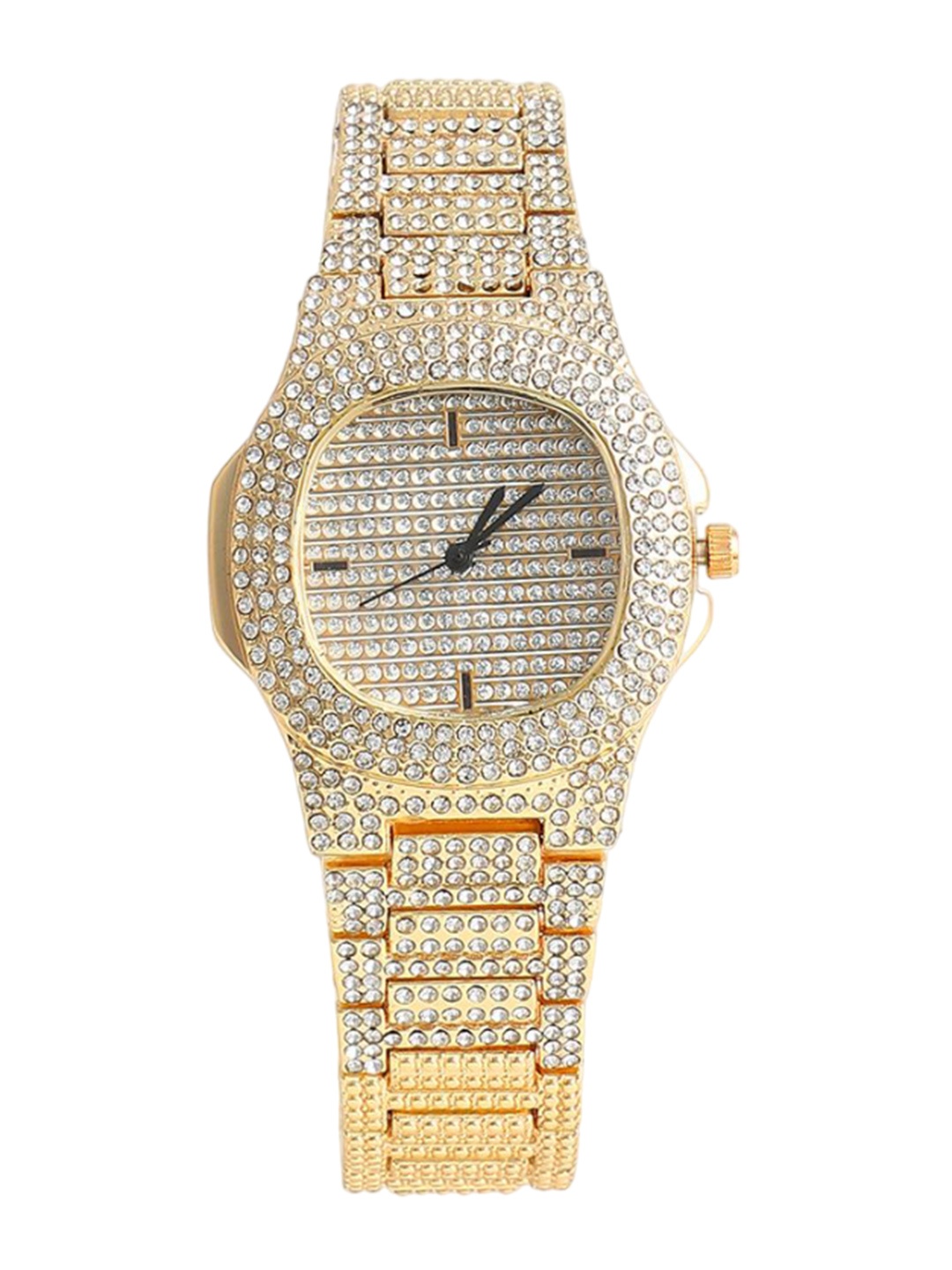 

HAUTE SAUCE by Campus Sutra Women Embellished Dial & Stainless Steel Bracelet Style Straps Analogue Watch, Gold