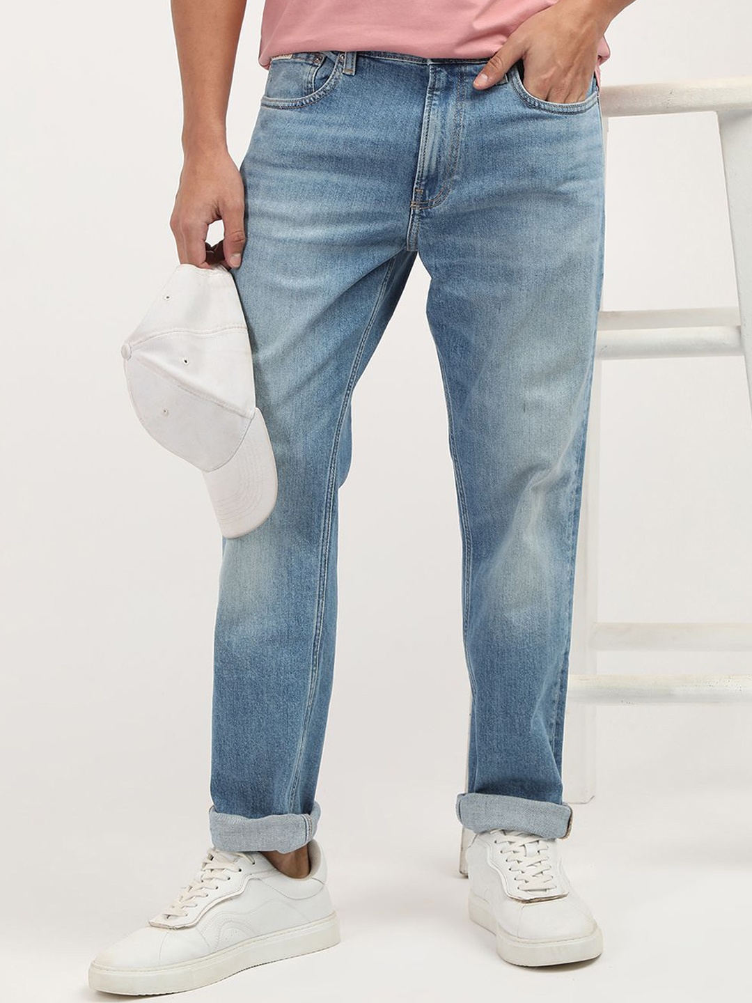 

Calvin Klein Jeans Men Low Distress Heavy Fade Jeans, Blue