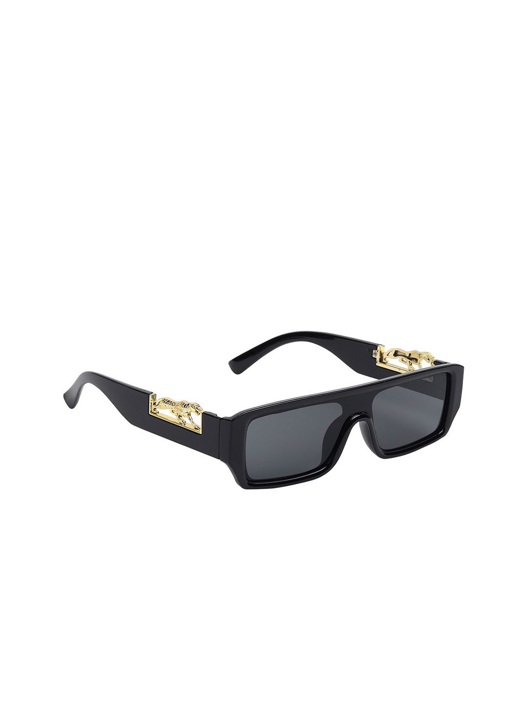 

SCAGLIA Unisex Rectangle Sunglasses With UV Protected Lens SCG_CARTIER-BLK, Black