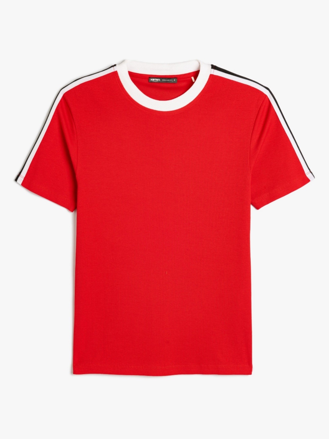 

Koton Men V-Neck Applique Slim Fit T-shirt, Red