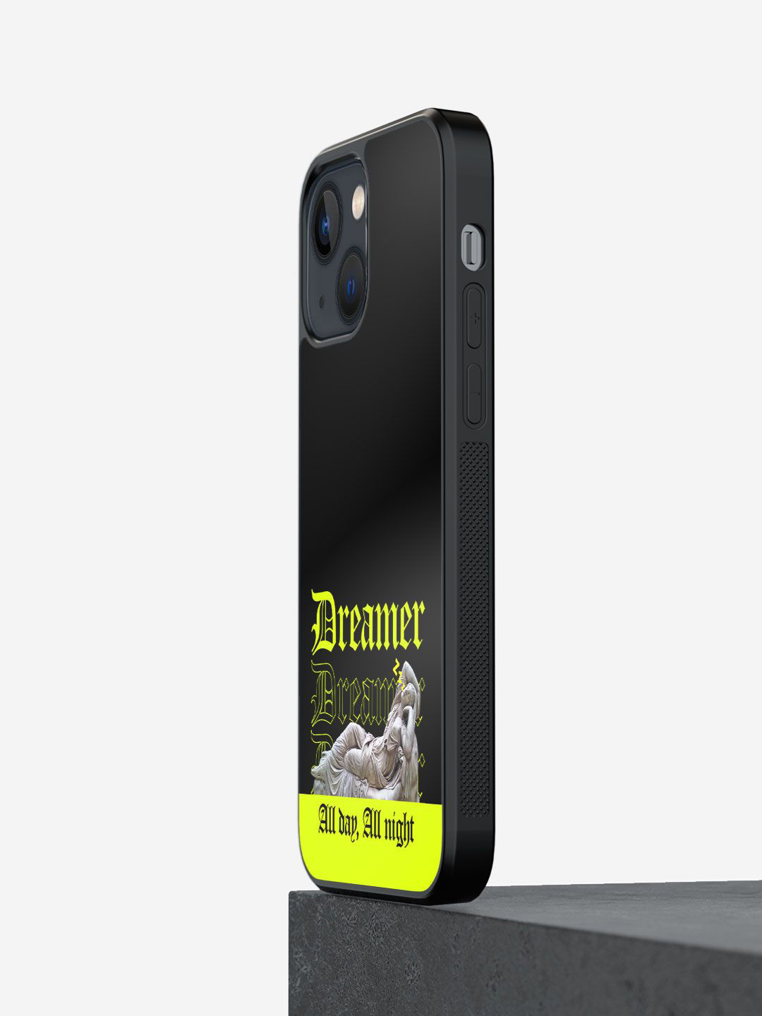 

macmerise Typography Printed iPhone 13 Back Case Mobile Accessories, Black