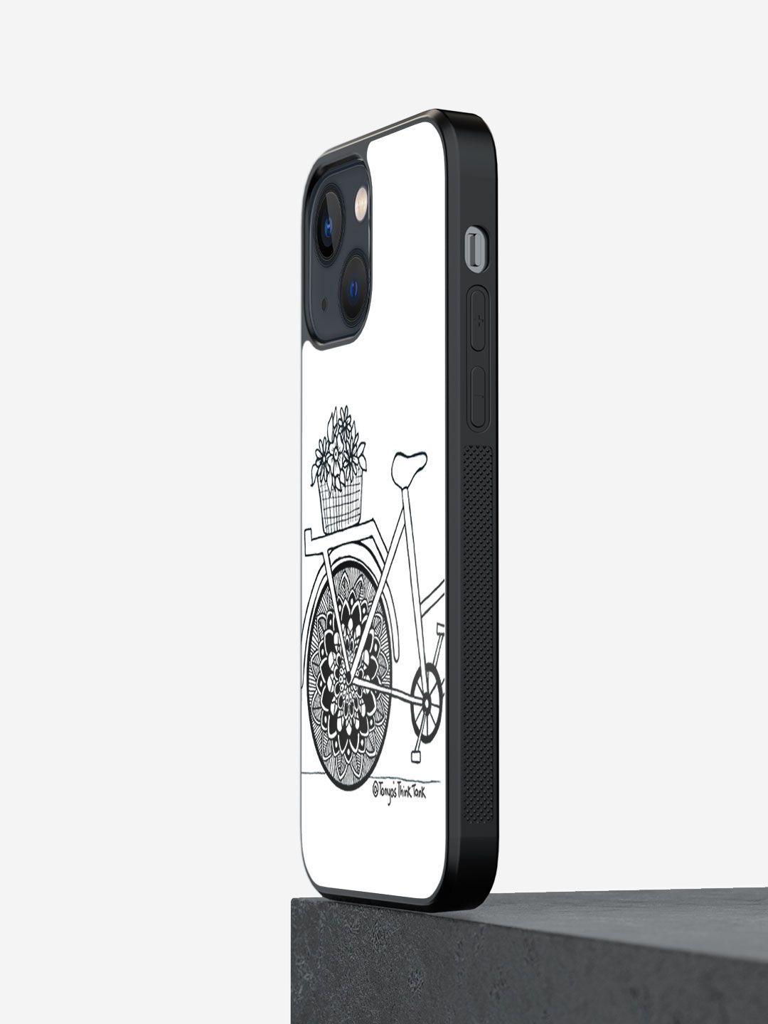 

macmerise Quirky Printed iPhone 13 Mini Back Case Mobile Accessories, White