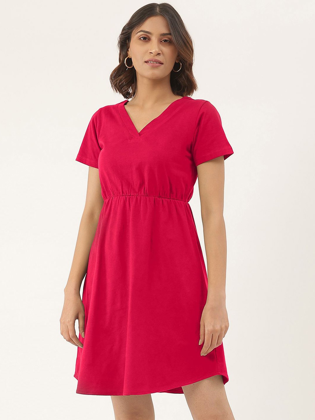 

BRINNS Fit & Flare Dress, Magenta