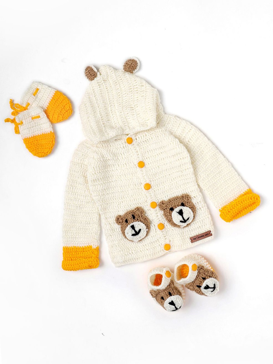 

The Original Knit Unisex Kids Cardigan, Off white