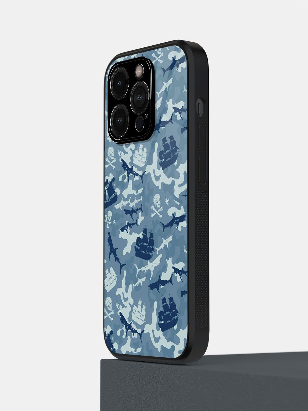 

macmerise Cartoon Characters Printed iPhone 14 Pro Back Case Mobile Accessories, Blue