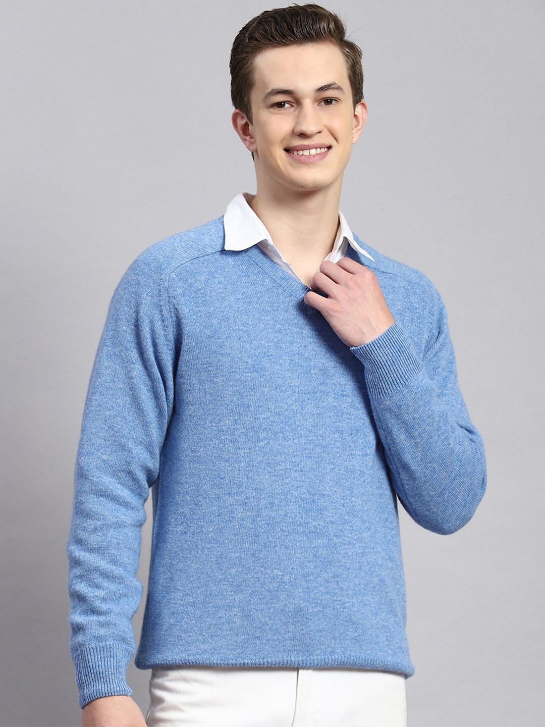 

Monte Carlo Men Woollen Pullover, Blue