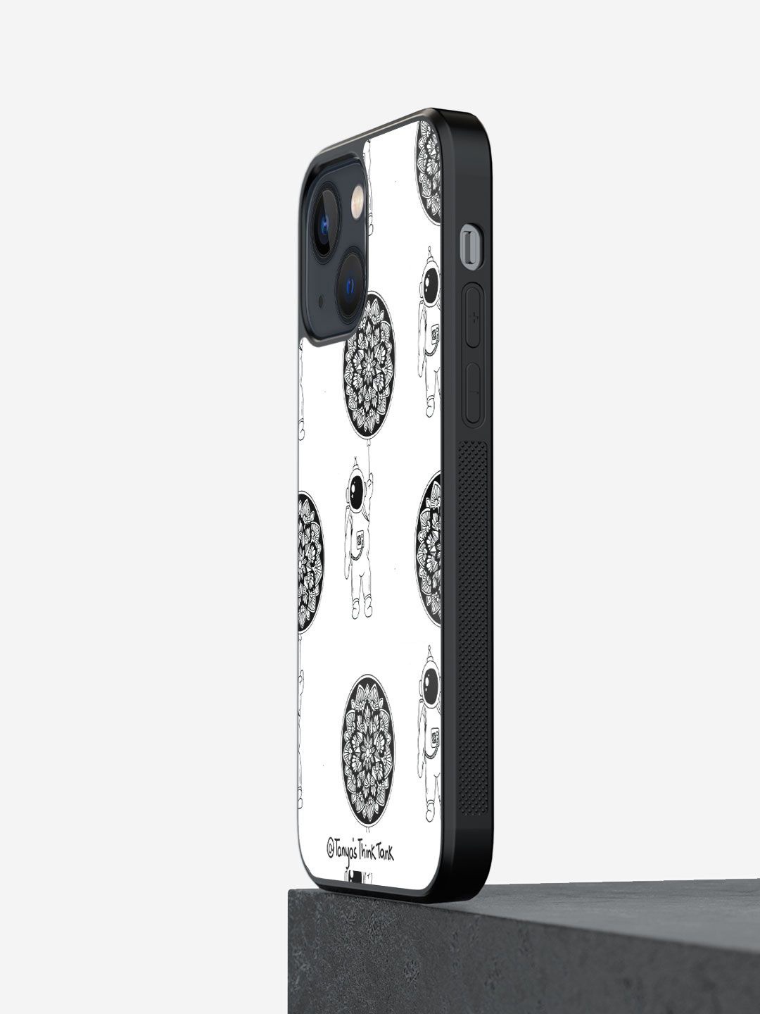 

macmerise Abstract Printed iPhone 13 Mini Back Case Mobile Accessories, White
