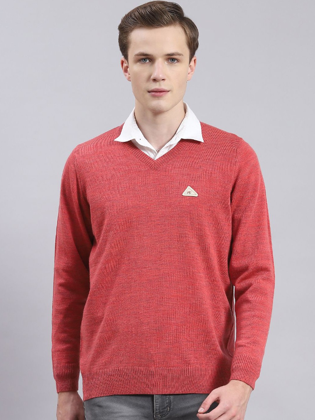 

Monte Carlo Men Woollen Pullover, Red