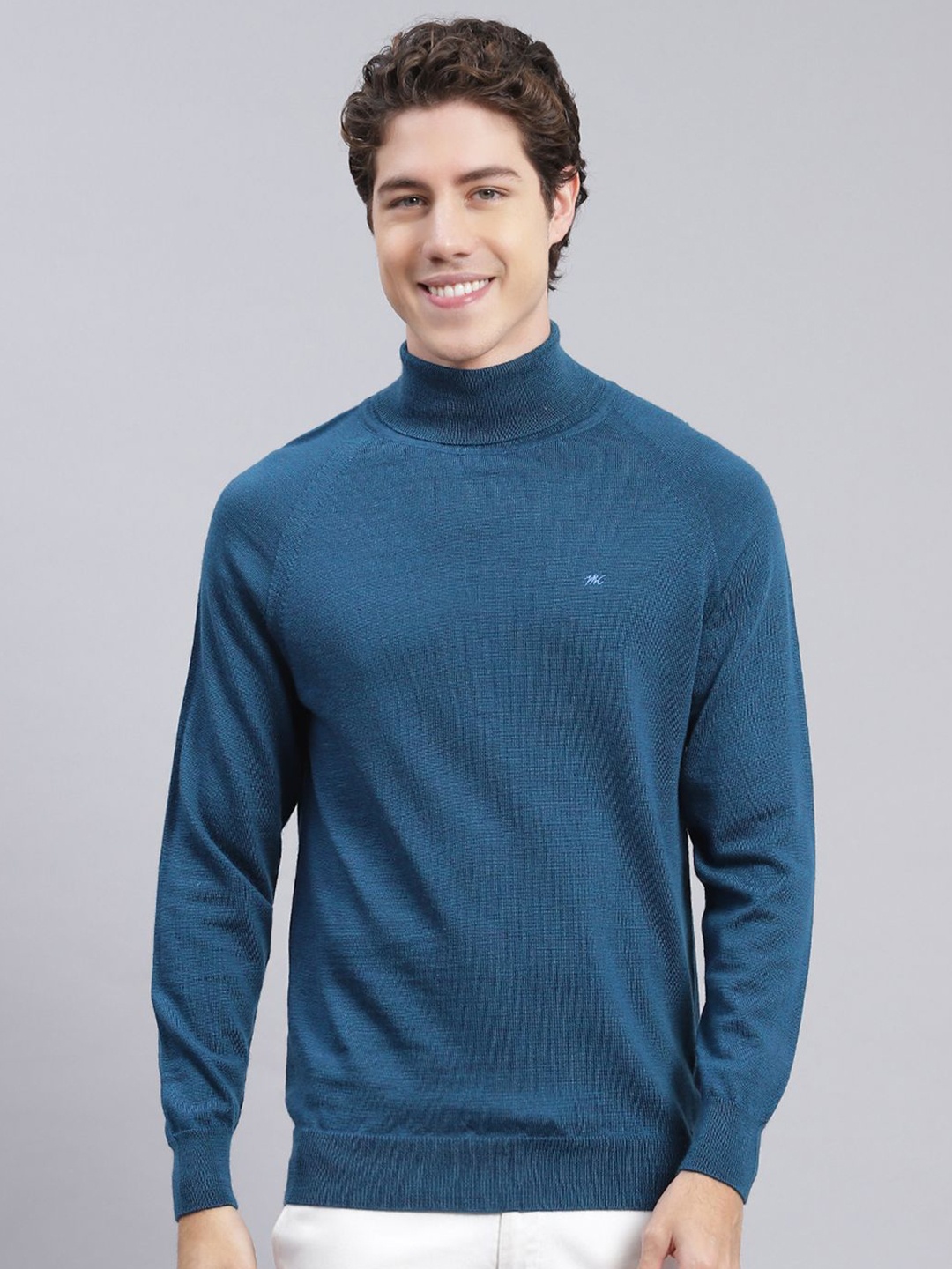

Monte Carlo Men Woollen Pullover, Teal