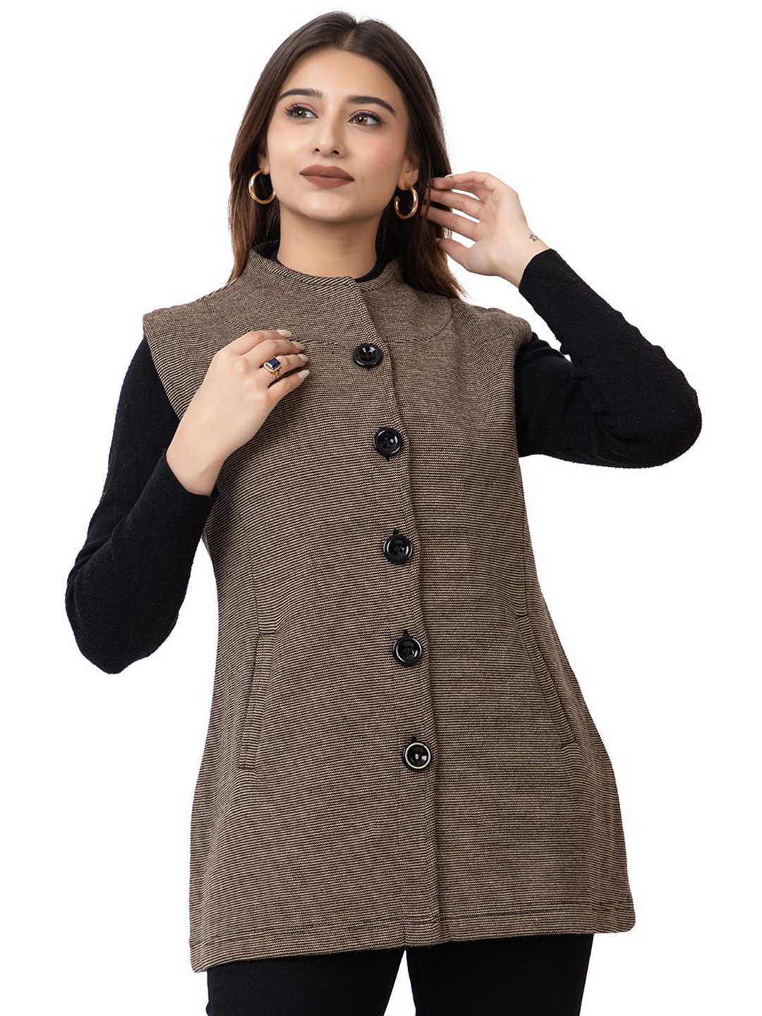 

TWENTY ME Women Woollen Cardigan, Beige