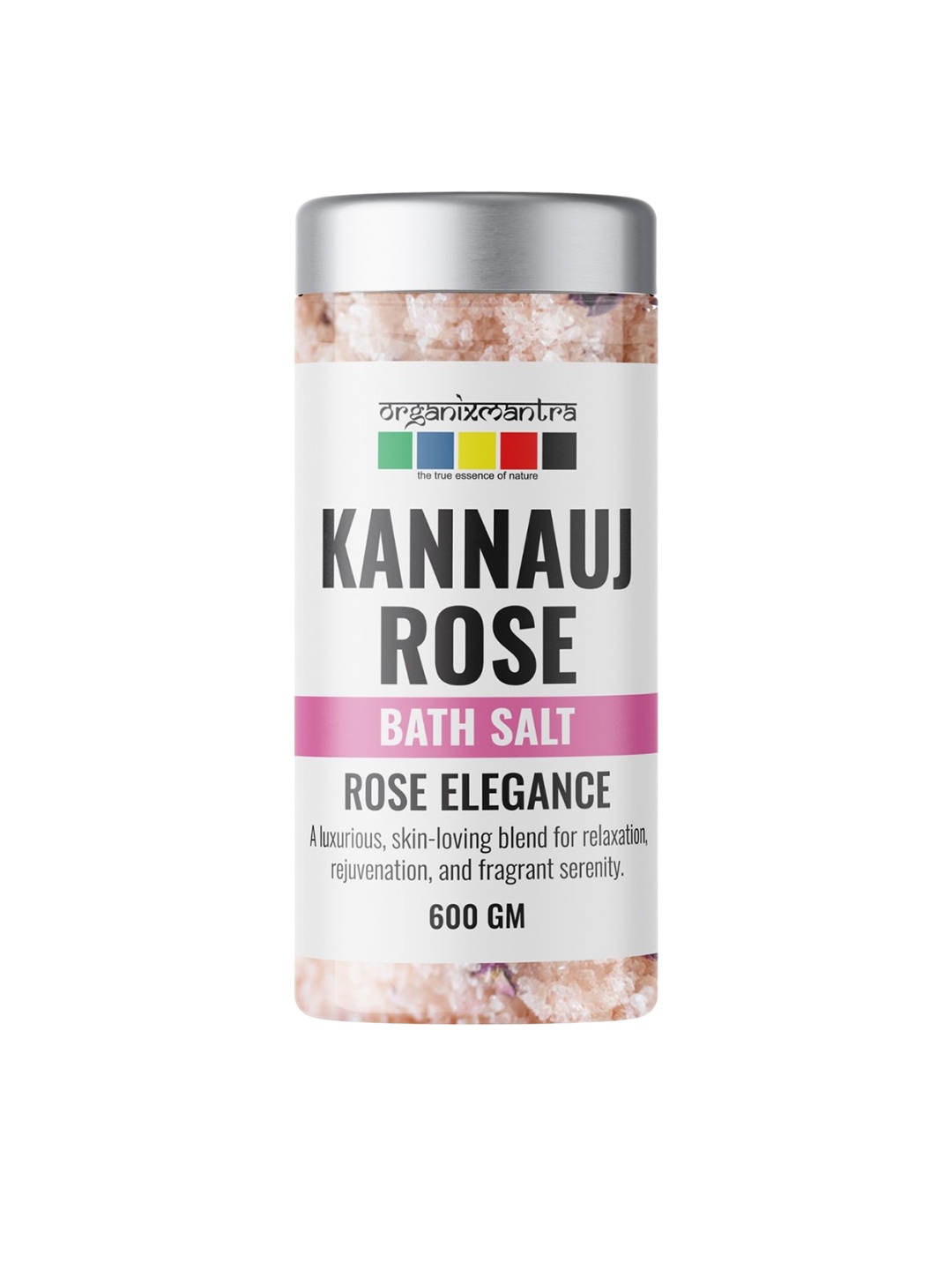 

Organix Mantra Kannauj Rose Serenity Bath Salt -600g, Pink