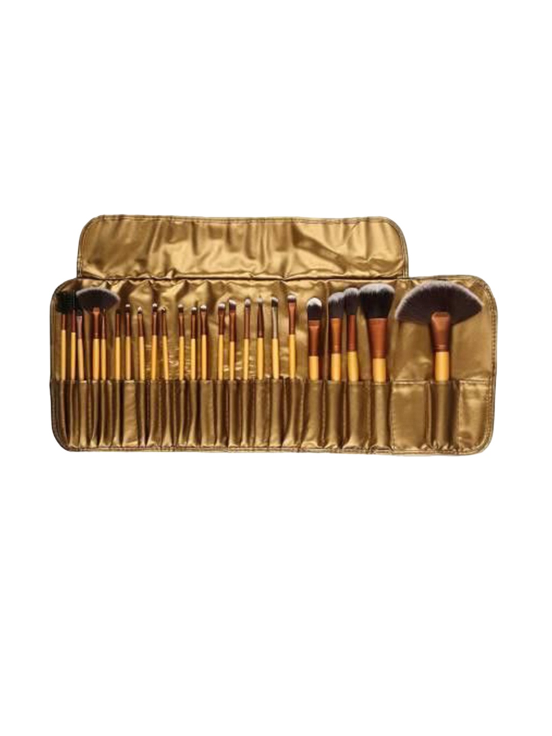 

Yoana Set Of 24 Beauty Professional Cosmetic Brush With Pouch, Gold