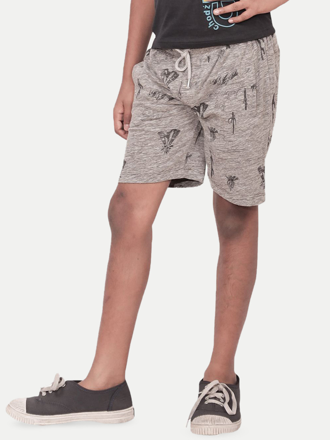 

BAESD Boys Conversational Printed Shorts, Grey
