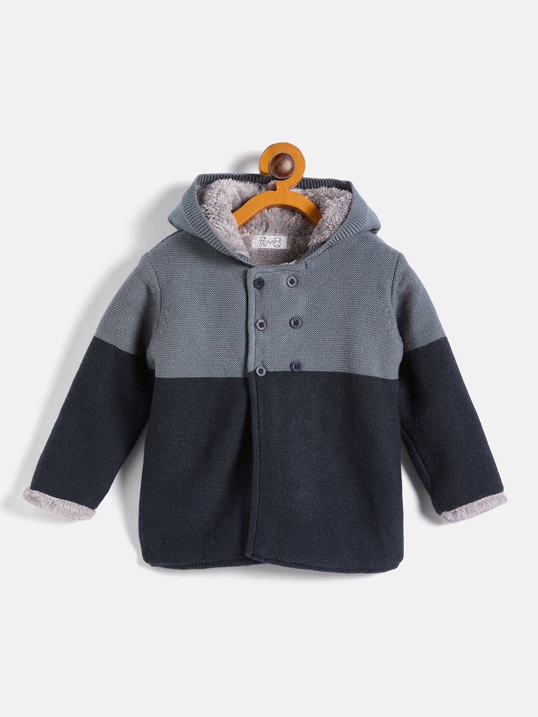 

JWAAQ Boys Colourblocked Cardigan, Grey