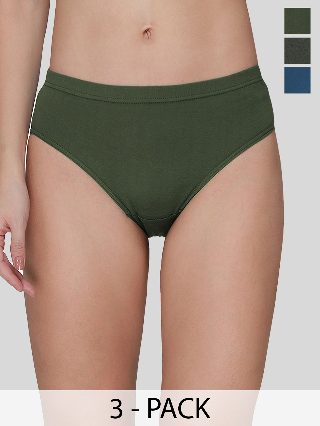 

AMUL COMFY Pack of 3 Pure Cotton Hipster Briefs-AC-PLPANIE-OL-STE-AF-4XL-3PC, Blue