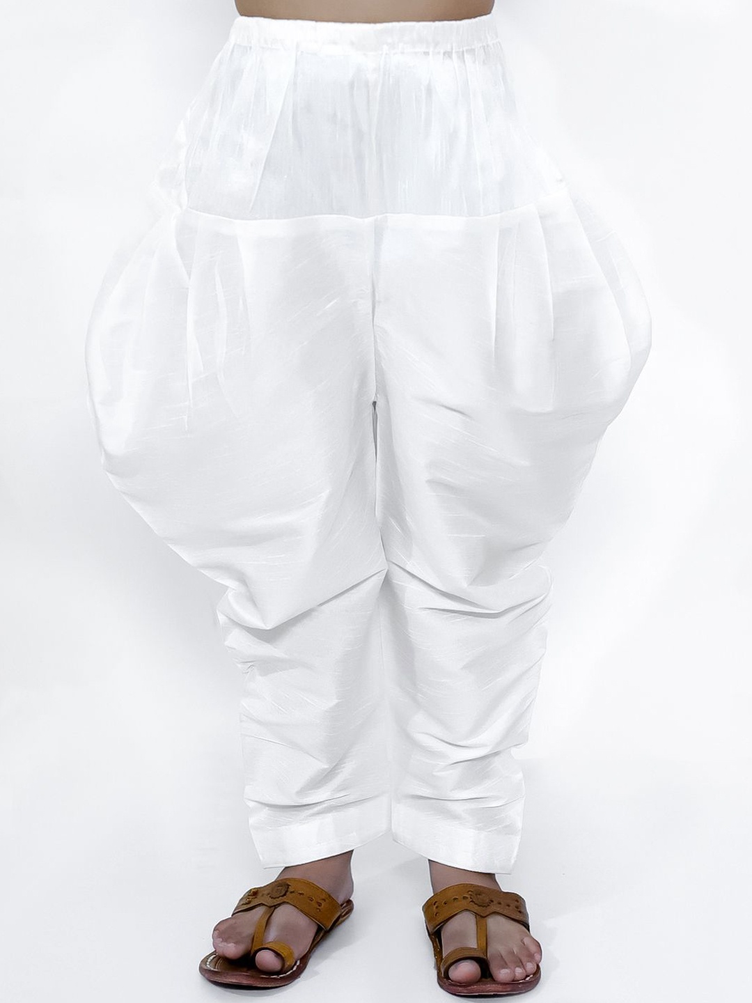 

BownBee Boys Cotton Jodhpuris Trousers, White