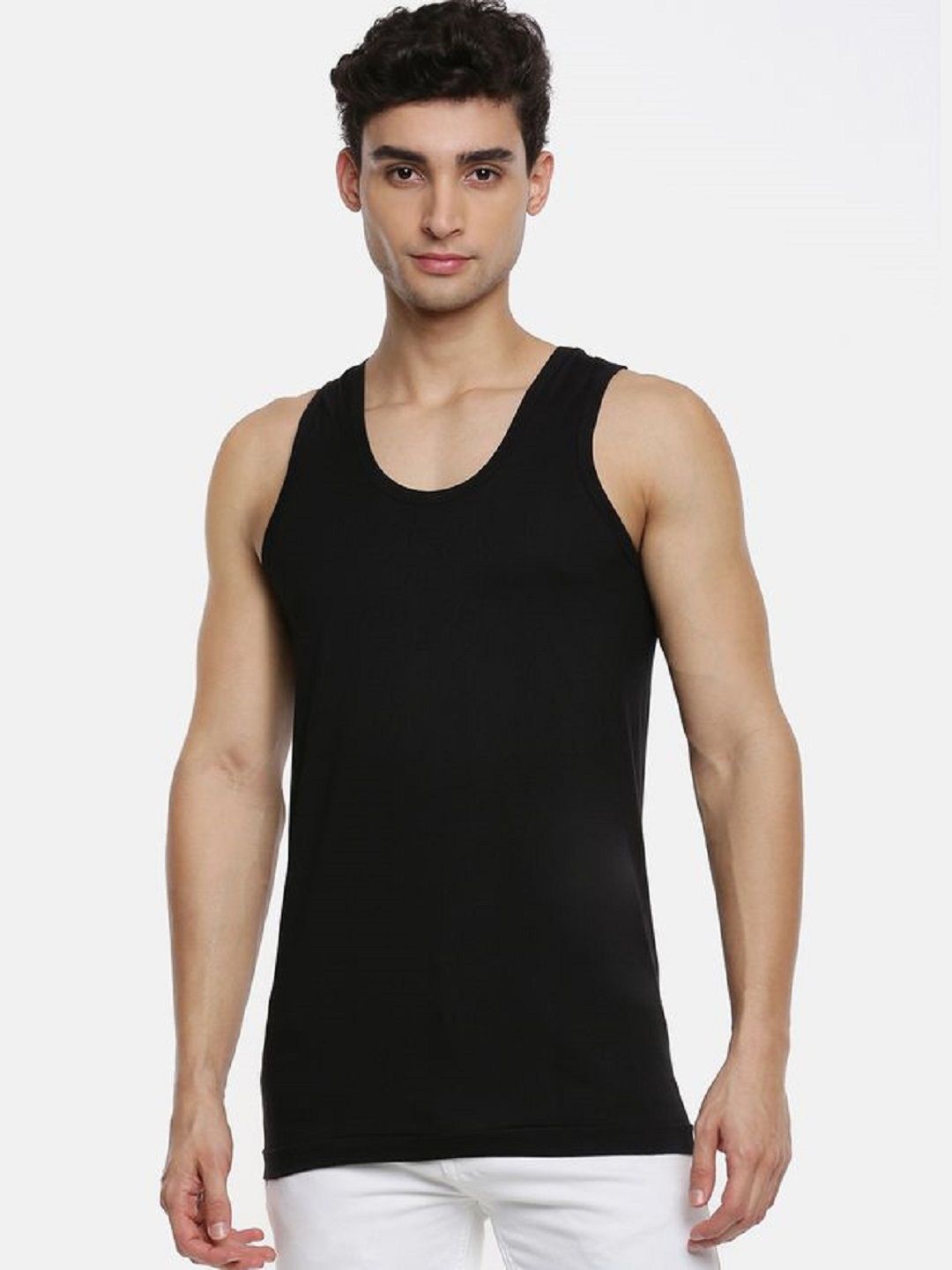 

Ramraj Pack Of 3 Cotton Undershirt Vests R1SukraRNBLK4P, Black