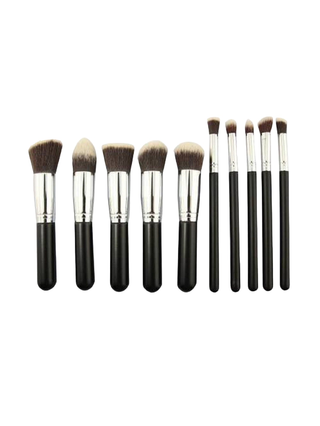 

Yoana Set Of 10 Premium Makeup Brushes Set, Black