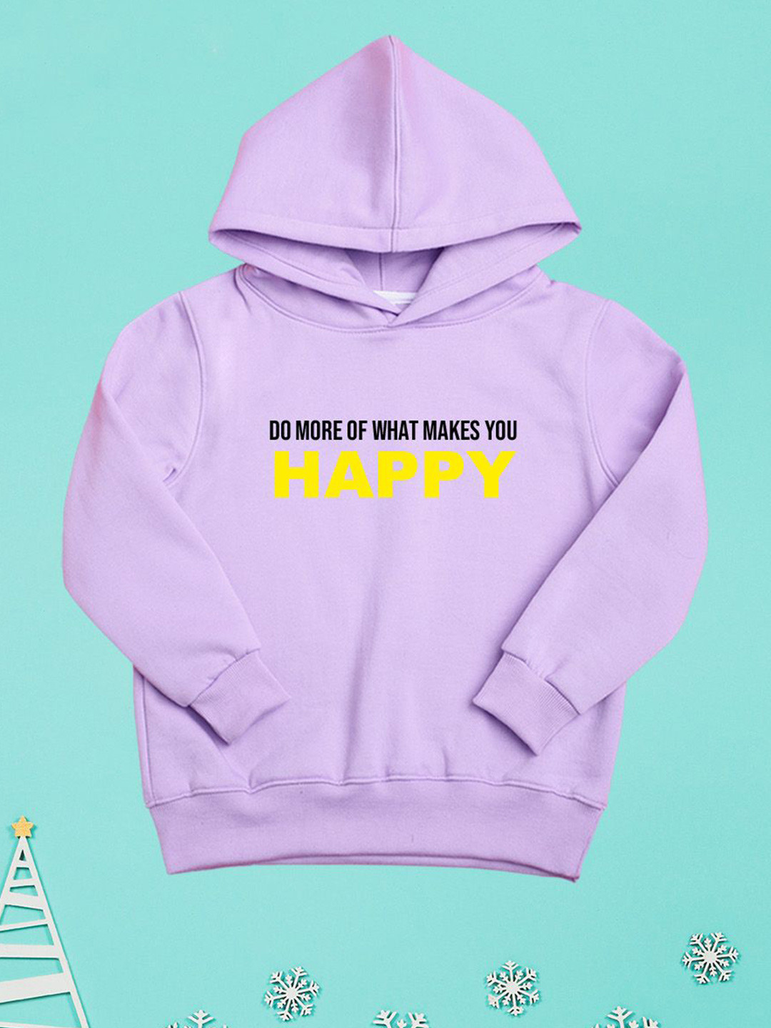 

NUSYL Girls Printed Hooded Sweatshirt, Purple