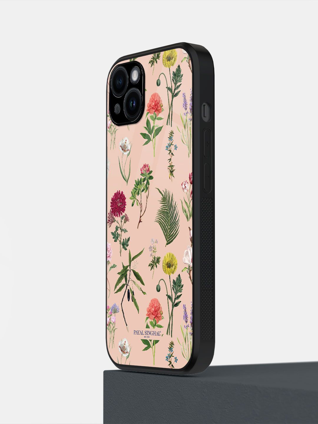 

macmerise Floral Printed iPhone 14 Plus Back Case Mobile Accessories, Pink