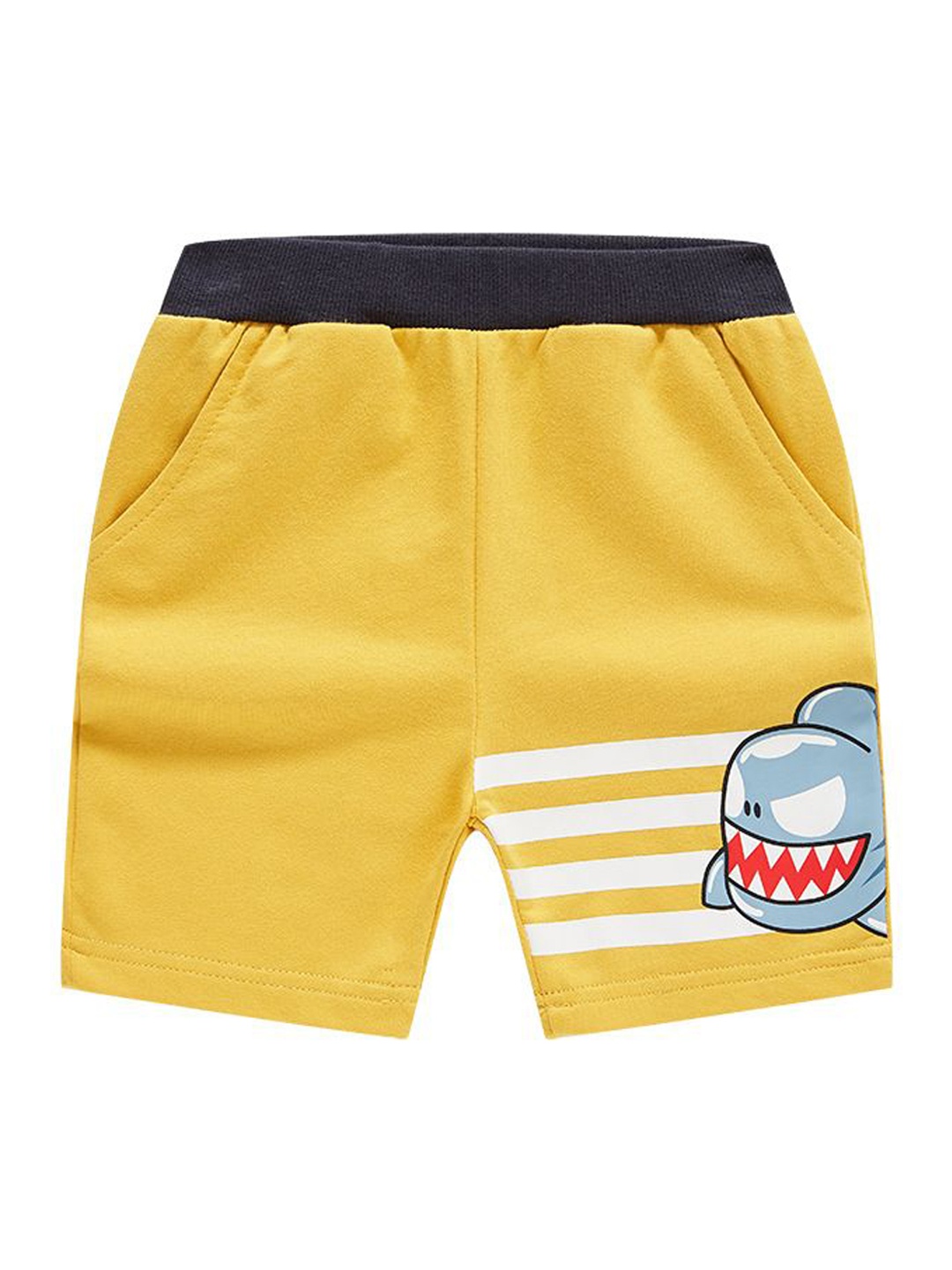 

StyleCast Unisex Kids Printed Mid-Rise Shorts, Yellow