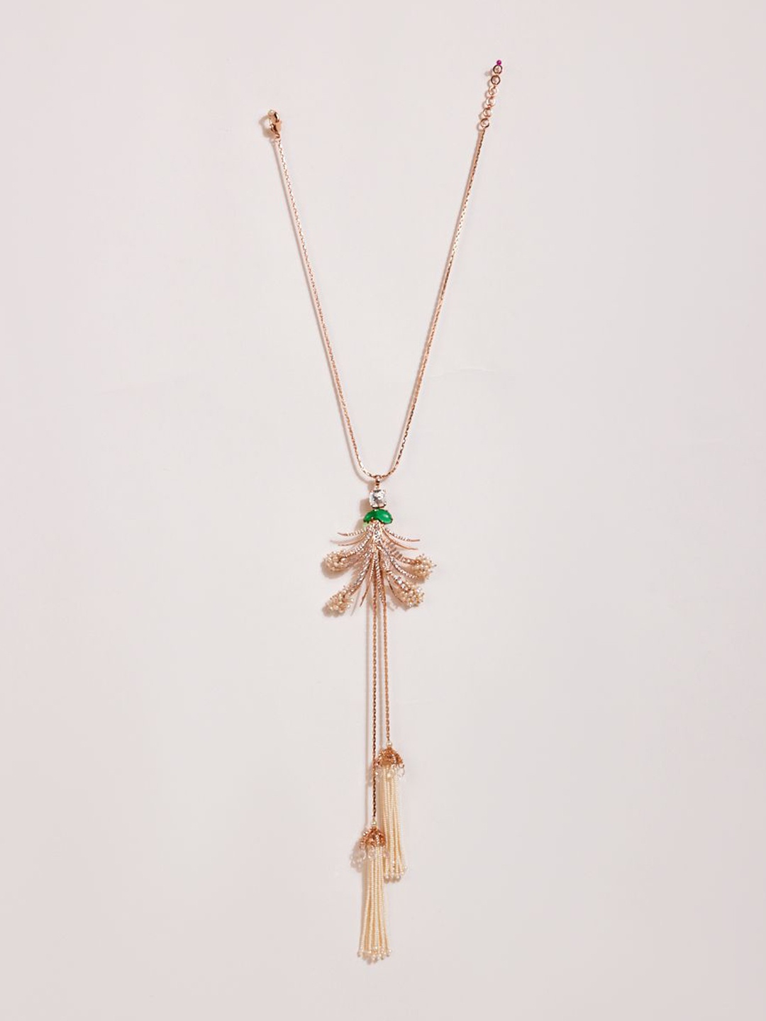 

Outhouse Rose Gold-Plated Contemporary Brass Pendant