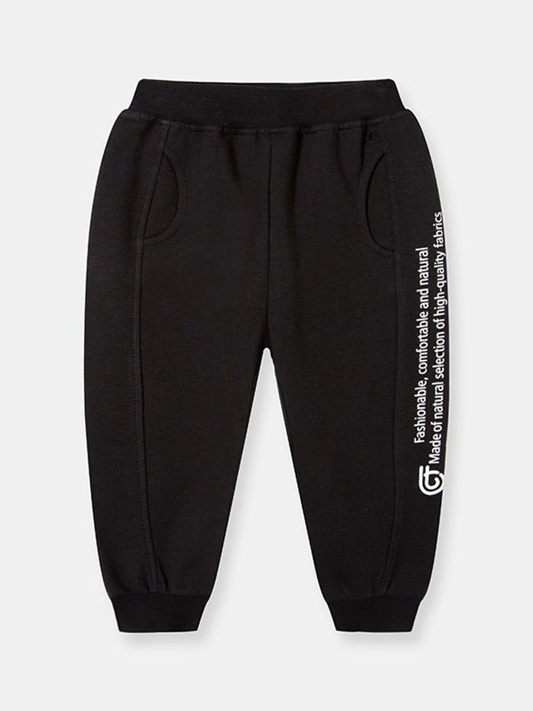 

StyleCast Kids Printed Cotton Joggers, Black