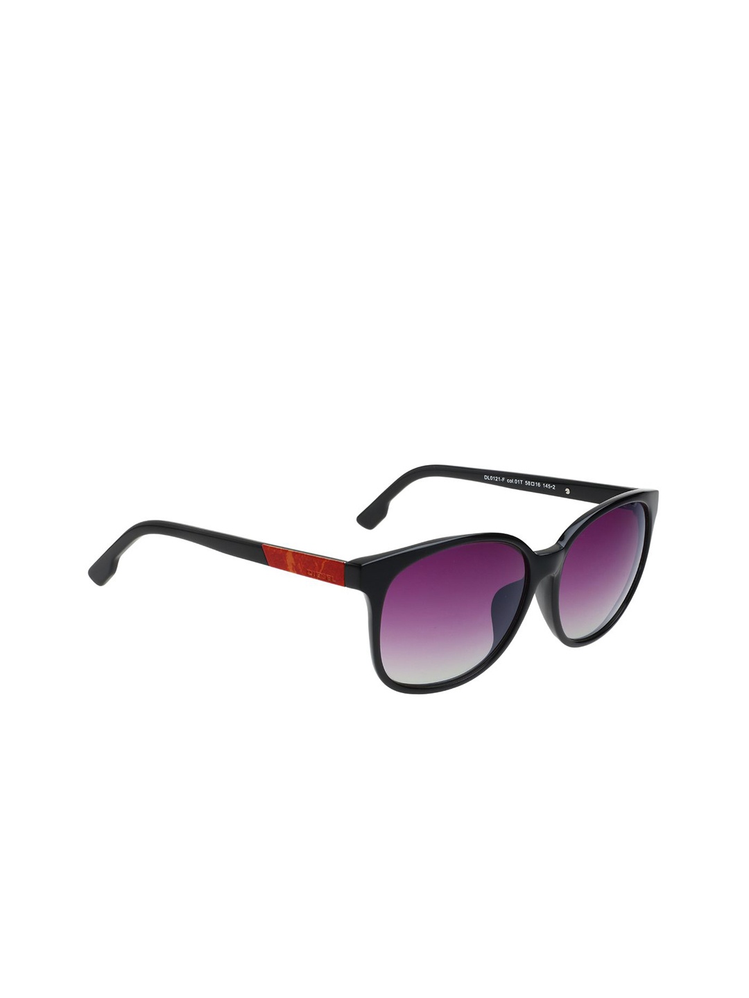

DIESEL Women Square Sunglasses with UV Protected Lens DL0121-F 01T 58 S-Purple