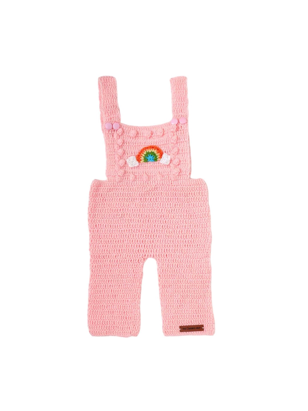 

The Original Knit Infants A Piece of Rainbow Dungaree, Pink