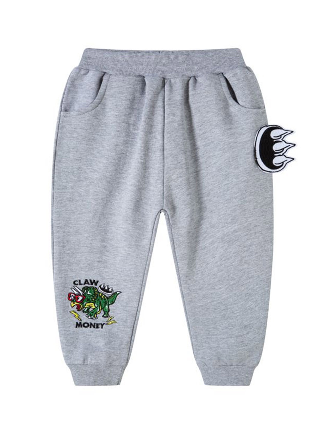 

StyleCast Kids Printed Cotton Joggers, Grey