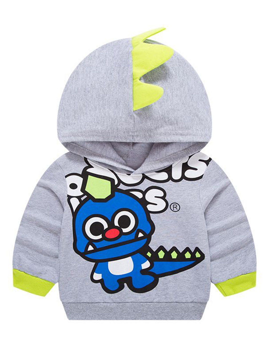 

StyleCast Unisex Kids Printed Hooded Sweatshirt, Grey