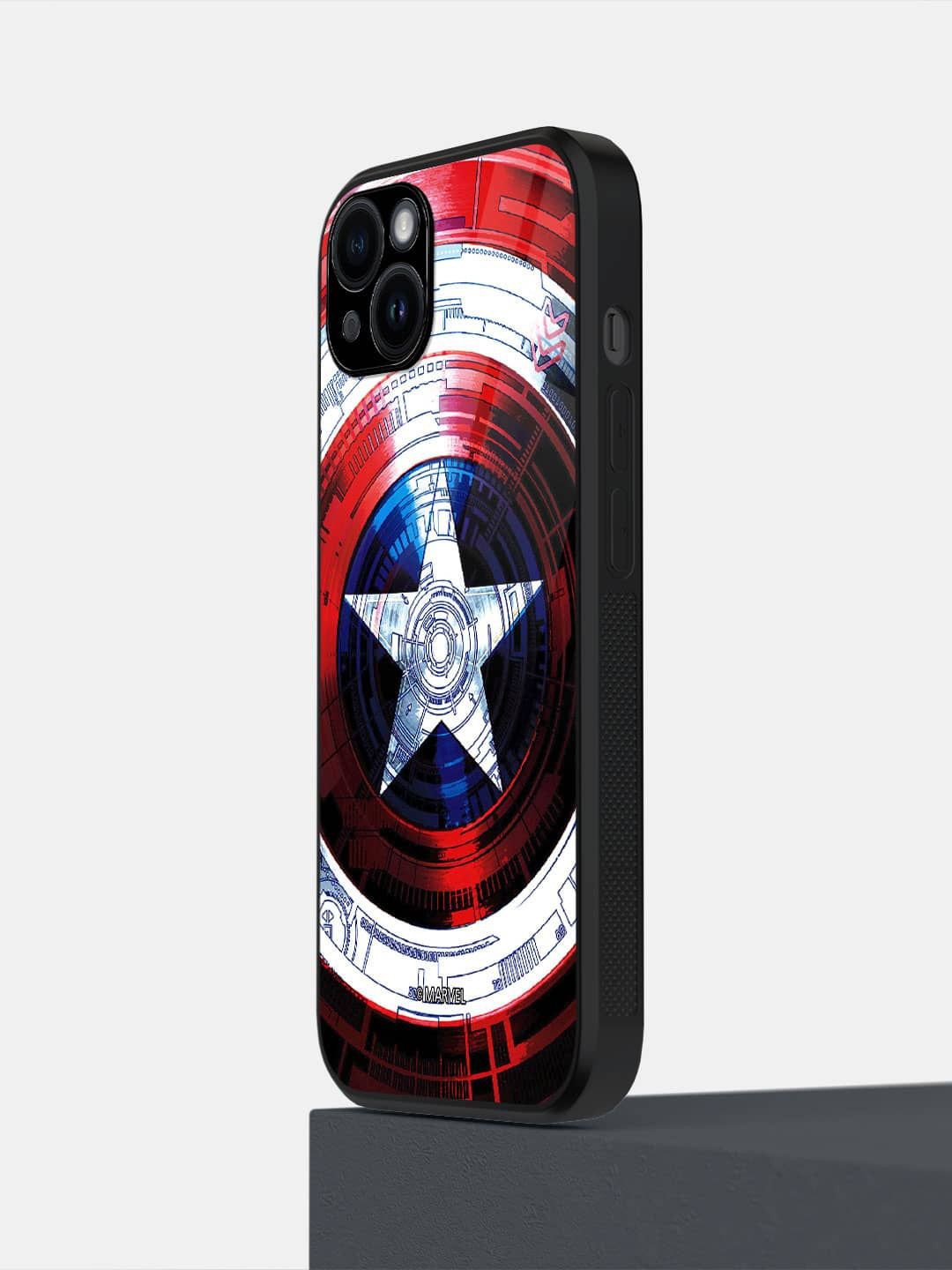 

macmerise Geometric Printed iPhone 14 Plus Back Case Mobile Accessories, Red