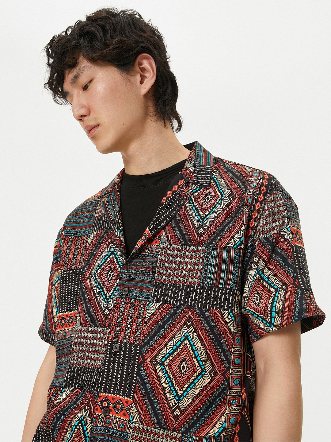 

Koton Men Opaque Checked Casual Shirt, Black