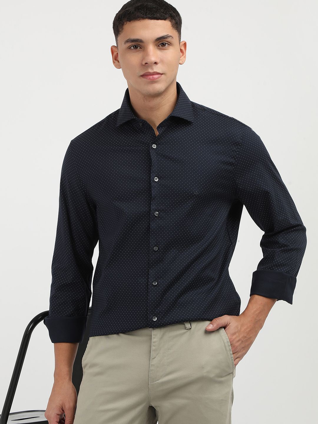 

Calvin Klein Jeans Men Opaque Printed Casual Shirt, Blue