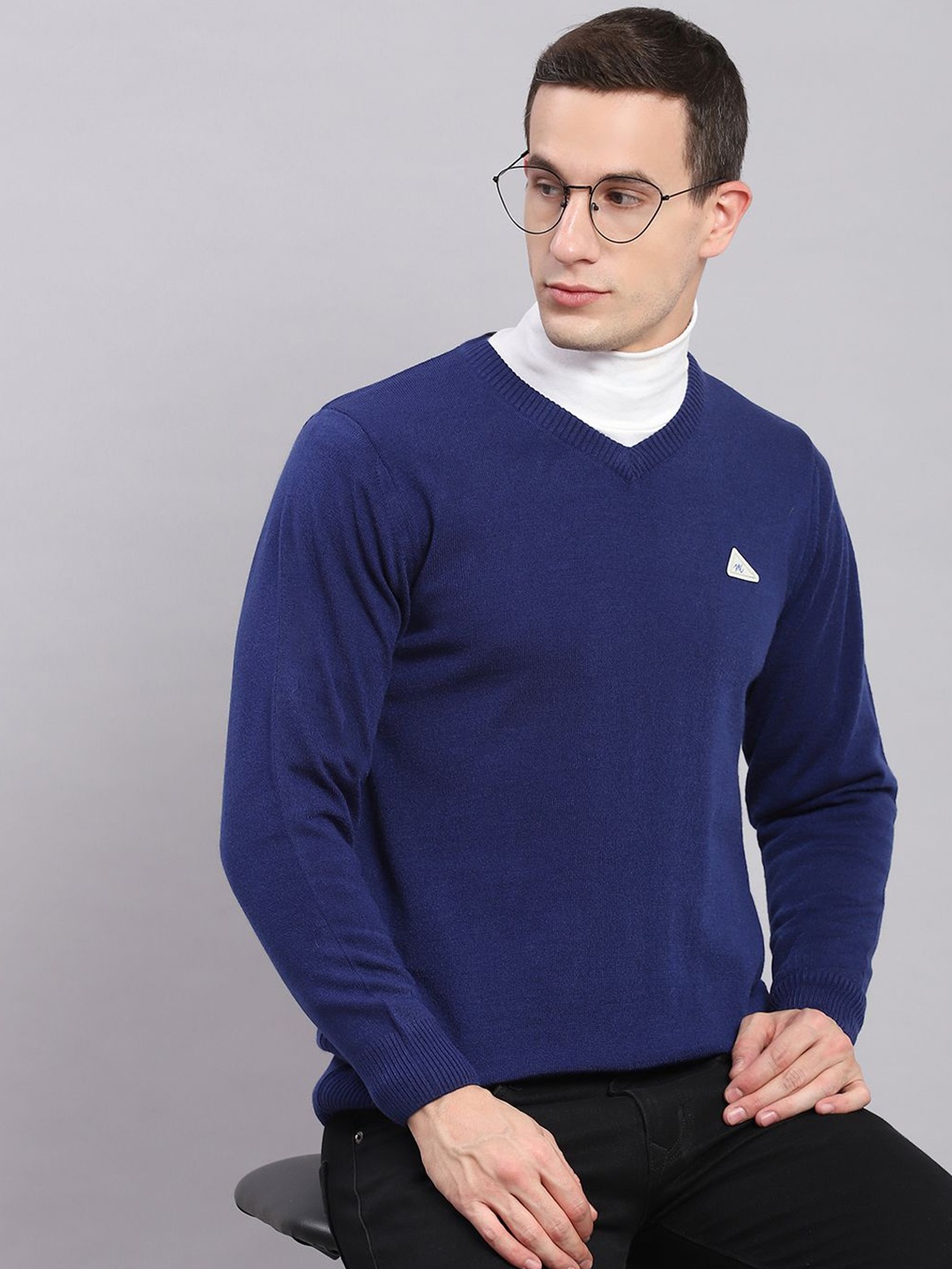 

Monte Carlo Men Woollen Pullover, Blue